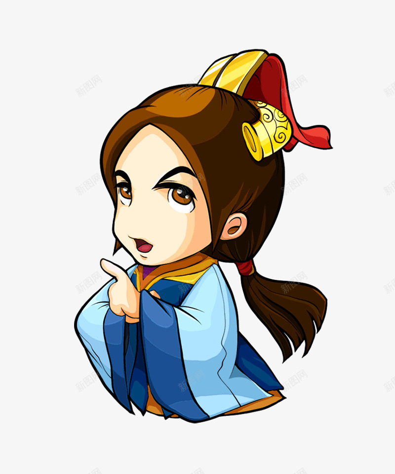 人物png免抠素材_新图网 https://ixintu.com 三国 三国风 人物 卡通 古代 皇帝