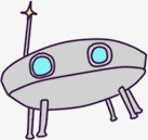 UFOpng免抠素材_新图网 https://ixintu.com 不明飞行器 外星人 手绘外星人 飞行器