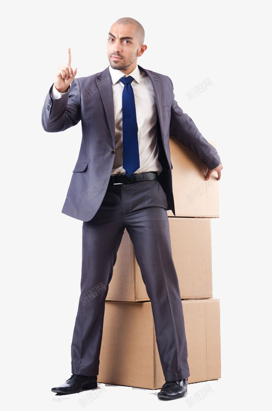 商务男士与箱子png免抠素材_新图网 https://ixintu.com 产品实物 商务男 纸箱