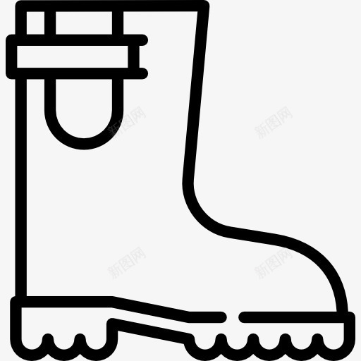 雨鞋图标png_新图网 https://ixintu.com 冬天 多雨 时尚 水 靴 鞋