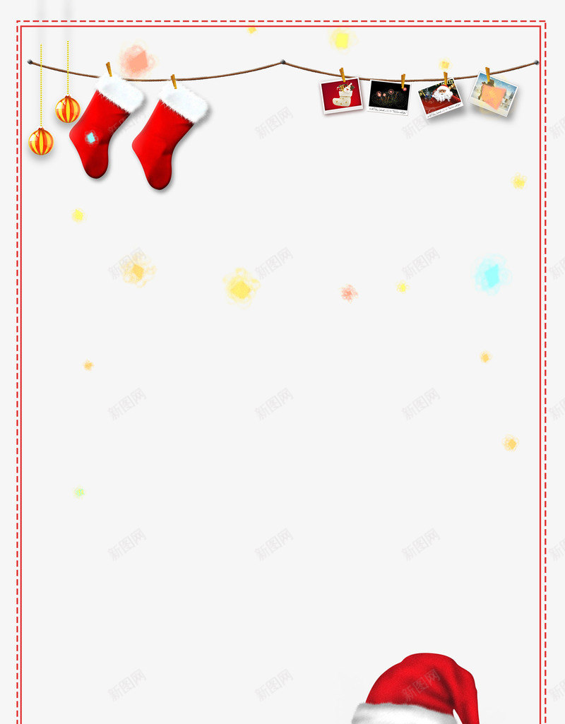 圣诞节赠送礼物照片psd免抠素材_新图网 https://ixintu.com 圣诞帽 圣诞老人 圣诞节 照片 礼物 边框