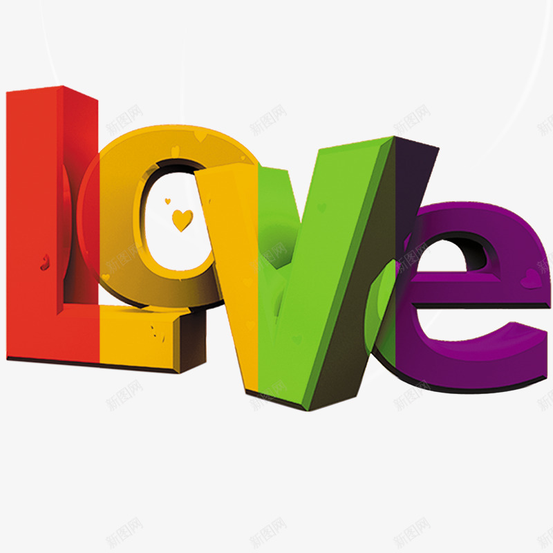 LOVE立体字psd免抠素材_新图网 https://ixintu.com 214 七夕 元素 情人节立体字 情人节素材 点缀 白色情人节