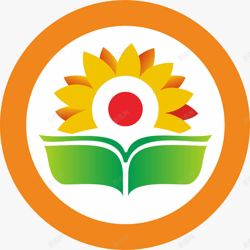 书本艺术培训标志矢量图图标ai_新图网 https://ixintu.com 向日葵 圆形 少儿艺术培训 艺术培训 艺术培训logo 艺术培训中心 艺术培训标志 矢量图
