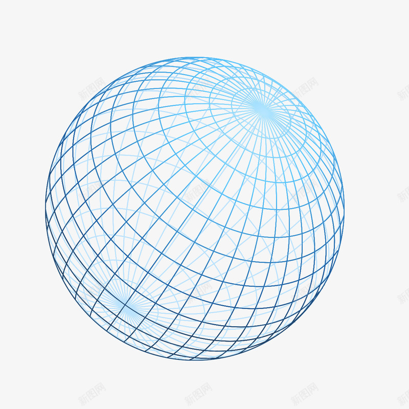 透明网格地球仪png免抠素材_新图网 https://ixintu.com 地球仪 经纬线地球 网格 透明 透明网格