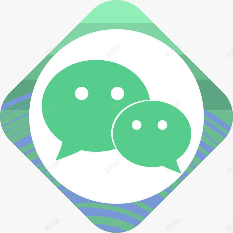 手绘手机微信软件图标矢量图ai_新图网 https://ixintu.com 应用图标 微信 微信图标 手机 手机微信应用 手机微信软件 手绘微信手机logo设计 矢量图