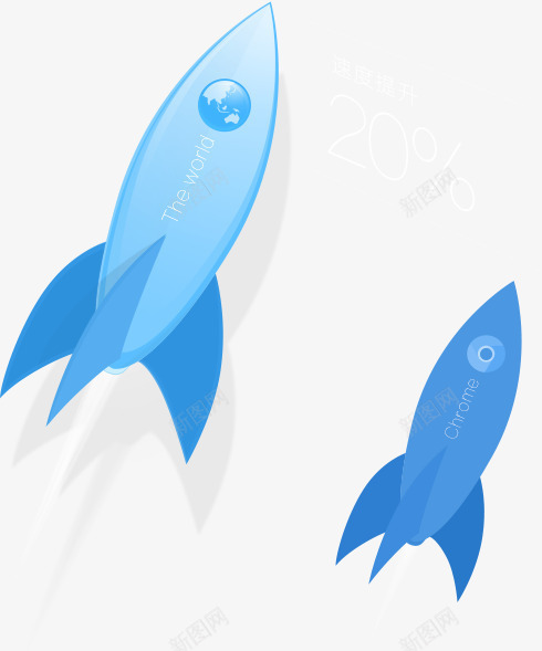 卡通火箭飞起装饰png免抠素材_新图网 https://ixintu.com 卡通 图片 火箭 装饰 飞起
