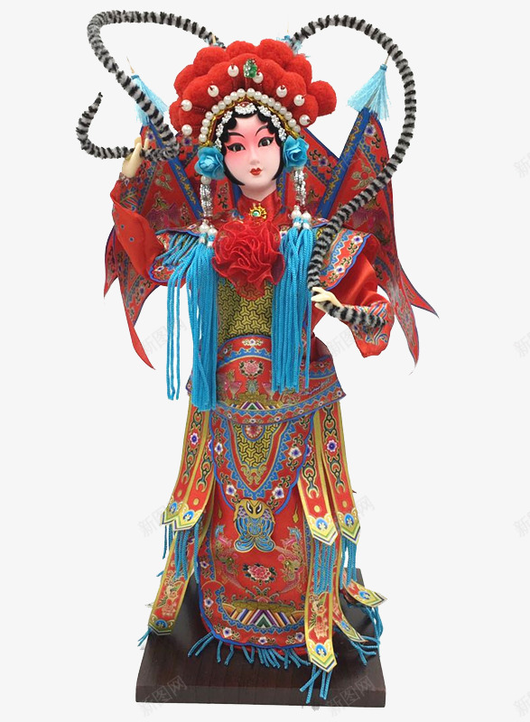 穿戏服唱穆桂英挂帅png免抠素材_新图网 https://ixintu.com 女子 女将军 娃娃 娘子军 巾帼英雄 戏服 战袍 报国 穆桂英 穿战袍 红色娘子军