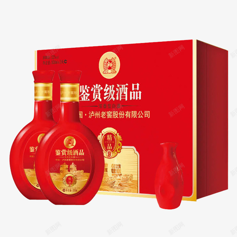 泸州老窖png免抠素材_新图网 https://ixintu.com 产品实物 名酒 泸州老窖 红色 酒包装