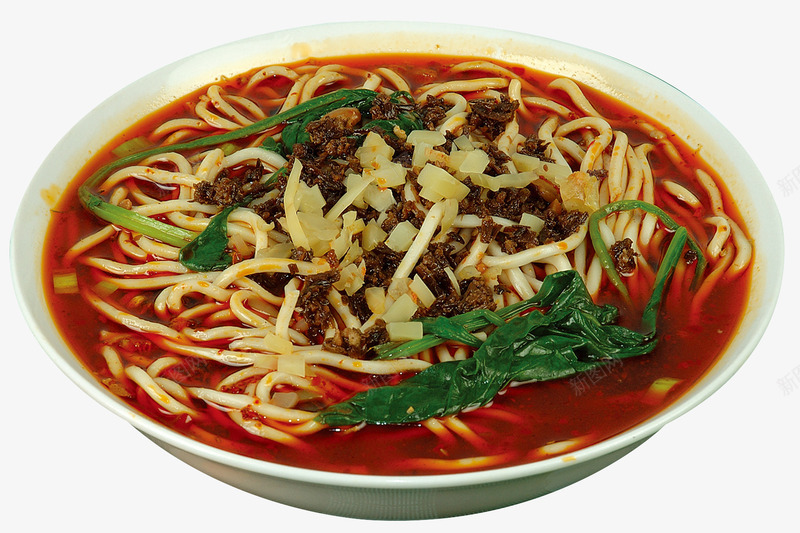 麻辣红油酸菜牛肉面png免抠素材_新图网 https://ixintu.com 传统美食 牛肉面 红油 红色 细面 酸菜 酸菜牛肉面 麻辣