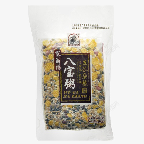 塞翁福八宝粥食材png免抠素材_新图网 https://ixintu.com 五谷杂粮 产品实物 八宝粥 袋装 食材