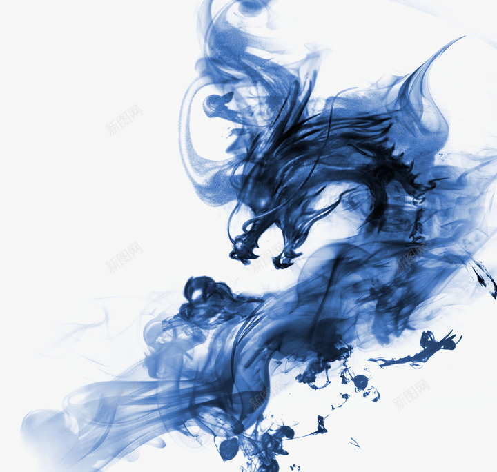 水墨龙png免抠素材_新图网 https://ixintu.com 古风 水墨 水墨龙 龙