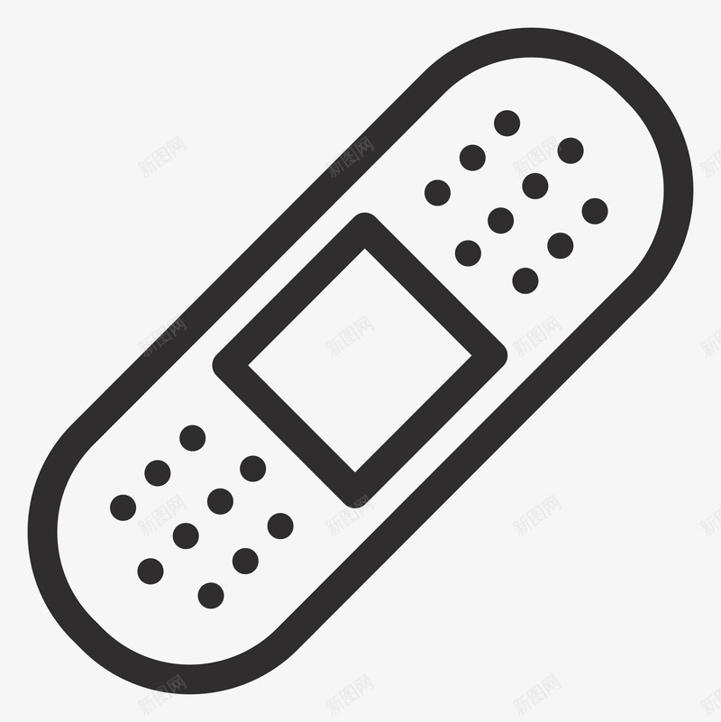 卡通创可贴图标png_新图网 https://ixintu.com 创可贴 治疗 生物医药
