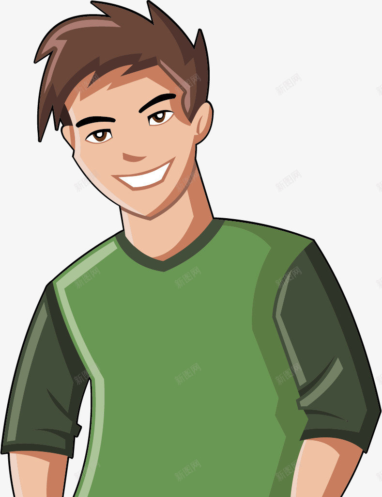 阳光男孩png免抠素材_新图网 https://ixintu.com 人物男 卡通人物男 帅气男 潮男 男士 男士素材 矢量男子