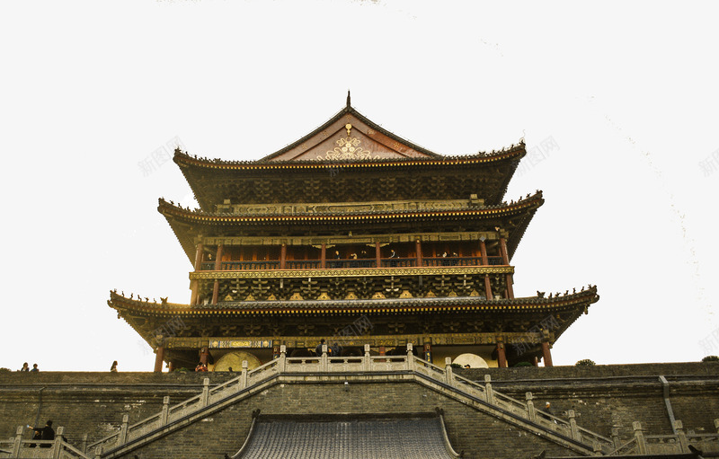 陕西建筑拍摄图插图元素png免抠素材_新图网 https://ixintu.com 建筑 拍摄图 插图 陕西 陕西建筑