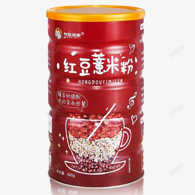 罐装红豆薏米粉png免抠素材_新图网 https://ixintu.com 健康 包装 祛湿健脾 红豆 罐装 营养 薏米 薏米红豆粉