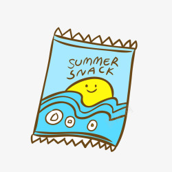 卡通扁平化夏季湿巾矢量图素材