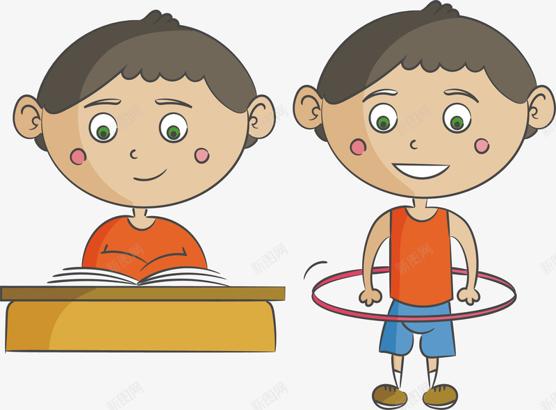 兴趣爱好课png免抠素材_新图网 https://ixintu.com 上课 呼啦圈 幼儿 幼儿教育 矢量素材