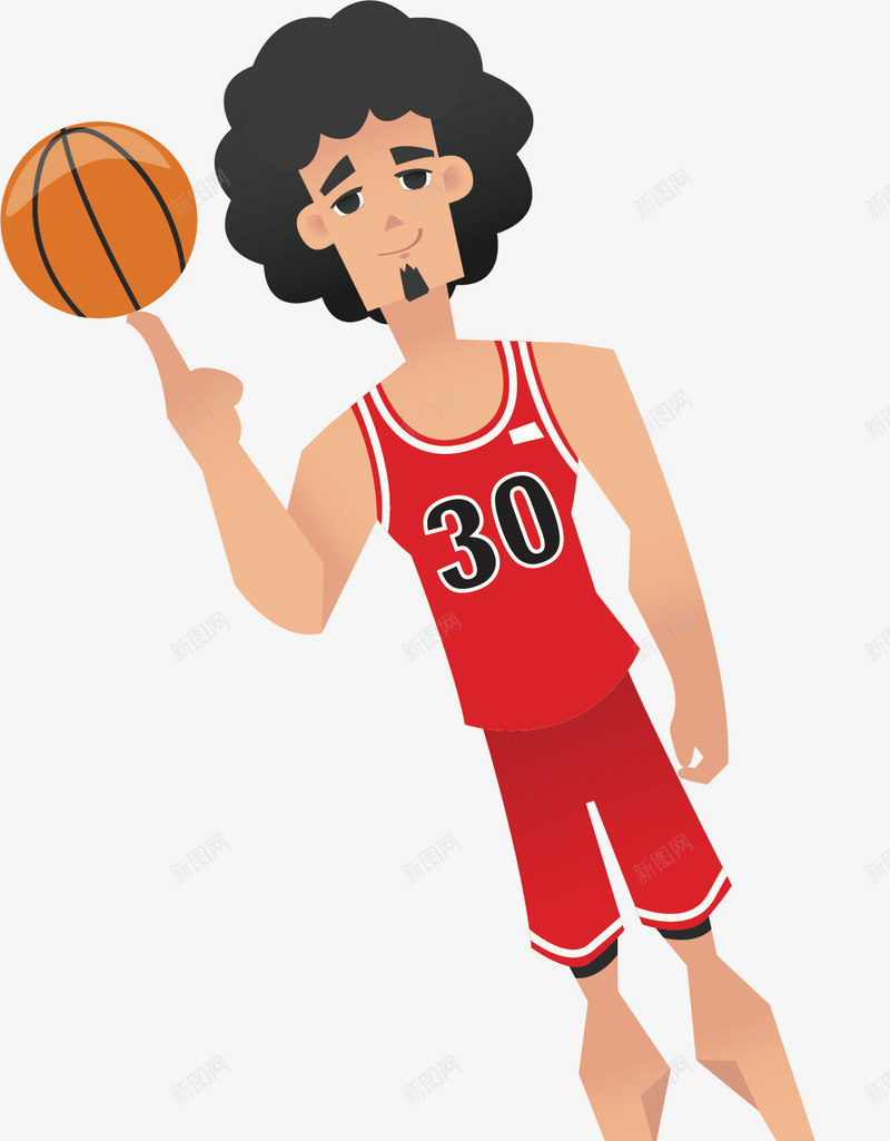 转篮球的男士矢量图ai免抠素材_新图网 https://ixintu.com 体育 健康 健身 活动 篮球 运动 运动服 锻炼 矢量图