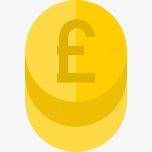 英镑图标png_新图网 https://ixintu.com 商业 商务 现金 硬币 英镑 货币 钱 银行