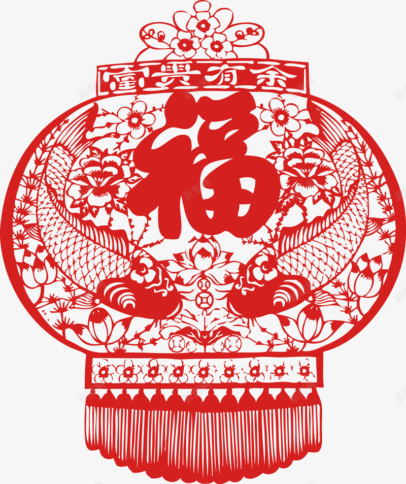富贵有余花灯双鱼花灯png免抠素材_新图网 https://ixintu.com 双鱼花灯 富贵 富贵有余 富贵有余花灯双鱼花灯 新春矢量素材 有余 矢量花灯 福字花灯