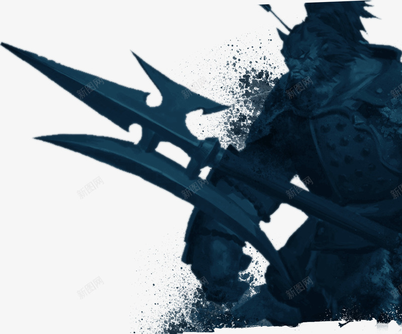 持戟的魔兽手绘游戏png免抠素材_新图网 https://ixintu.com 手绘 持戟 游戏 魔兽