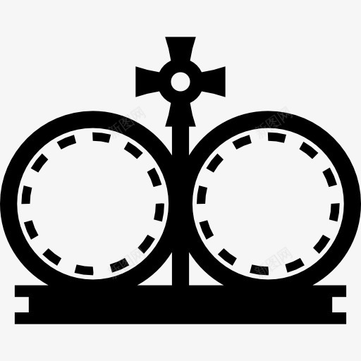皇冠的两圈和横在中间图标png_新图网 https://ixintu.com 两 中间 冠 十字架 圆 复古 皇冠 皇家