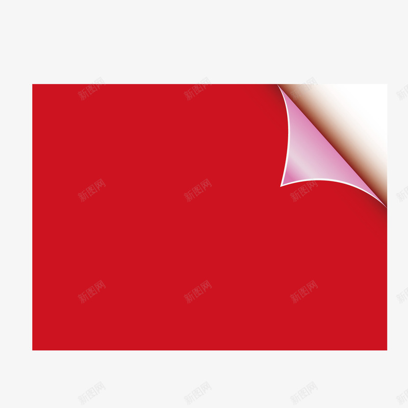红色立体矩形背胶贴纸矢量图ai免抠素材_新图网 https://ixintu.com 矩形 立体 红色 背胶 贴纸 矢量图