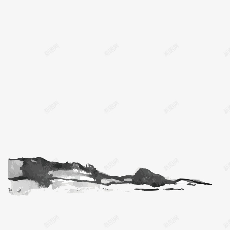 水墨中国风山水墨迹矢量图eps免抠素材_新图网 https://ixintu.com 墨迹 山水 山水水墨 山水矢量 水墨 水墨山水 矢量山水 矢量水墨 矢量图