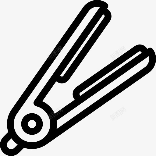 扁铁图标png_新图网 https://ixintu.com 发型 工具 理发师 美发沙龙 美容