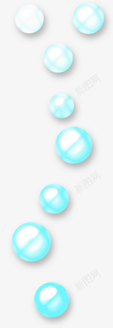 淡蓝色珍珠漂浮png免抠素材_新图网 https://ixintu.com png 漂浮 珍珠