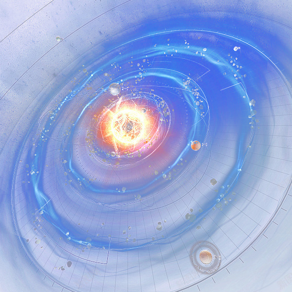 星空png免抠素材_新图网 https://ixintu.com 光效 圆形 多彩星河 星河 炫彩 科技 蓝色