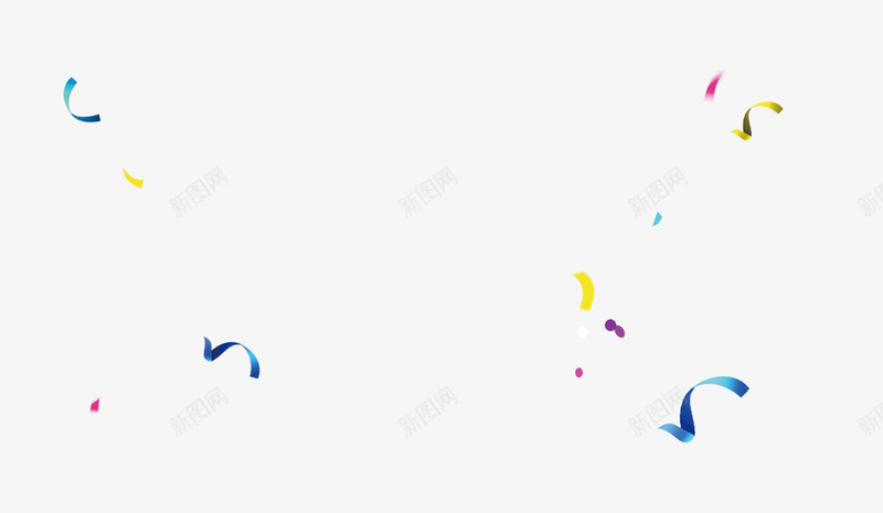 简约创意飘带png免抠素材_新图网 https://ixintu.com 丝带 彩带 织带 飘带 黄色卷带