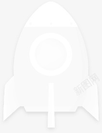 白色卡通可爱火箭png免抠素材_新图网 https://ixintu.com 卡通 可爱 火箭 白色
