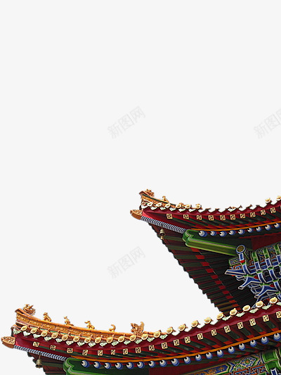 故宫边角png免抠素材_新图网 https://ixintu.com 古风 建筑 边