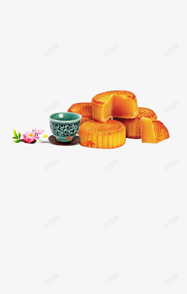 中秋节月饼食品产品实物png免抠素材_新图网 https://ixintu.com 中国民俗 中秋节 产品实物 月饼 装饰 食品
