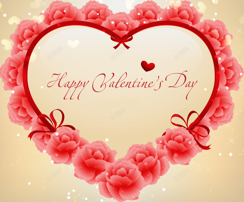 happyValentinesDay快乐情人节心形花朵png免抠素材_新图网 https://ixintu.com day happy valentine 心形 快乐 情人节 背景 花朵