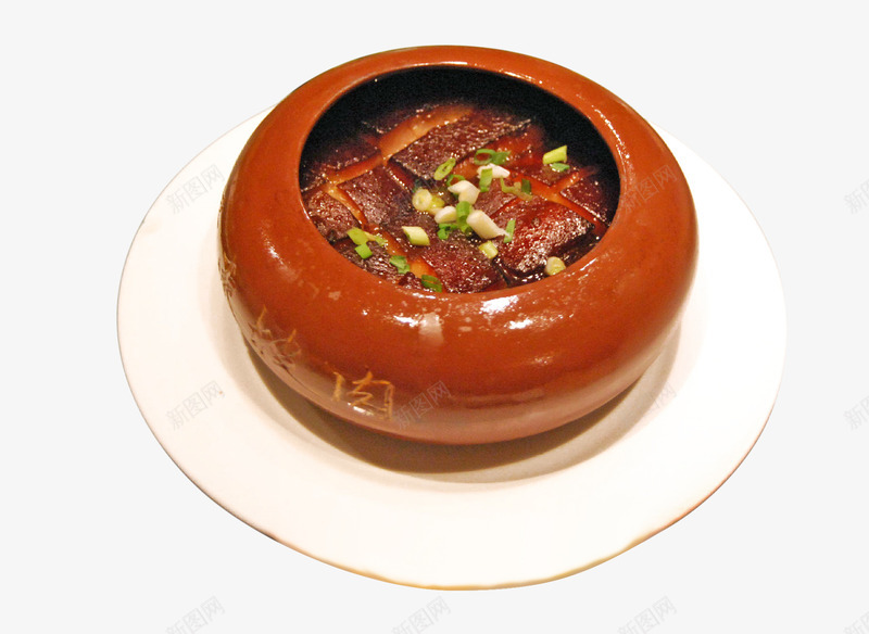 一罐东坡肉png免抠素材_新图网 https://ixintu.com 地方菜 杭州名菜 特色菜 罐 美食 肉 餐饮