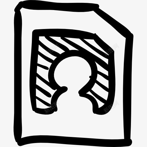 图像文件的素描图标png_新图网 https://ixintu.com 图片 文件 画 界面 素描 肖像
