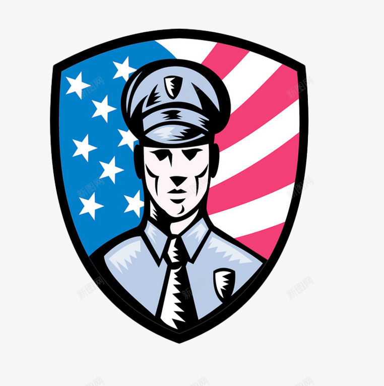 美国警察片png免抠素材_新图网 https://ixintu.com 公平 制服 动漫 手绘警察图片 警帽