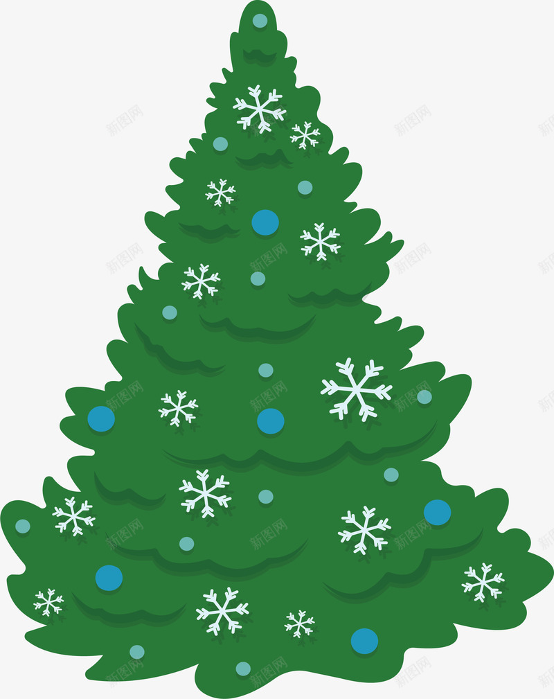 雪花圣诞树矢量图ai免抠素材_新图网 https://ixintu.com merryChristma merryChristmas 圣诞树 圣诞节 矢量png 绿色圣诞树 雪花 矢量图