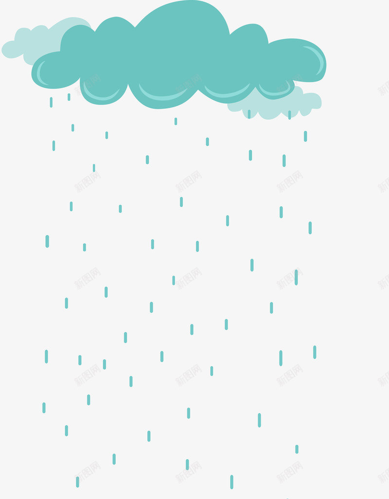 灌溉草地的小雨矢量图ai免抠素材_新图网 https://ixintu.com 小雨 绿色 草地 蓝色 矢量图