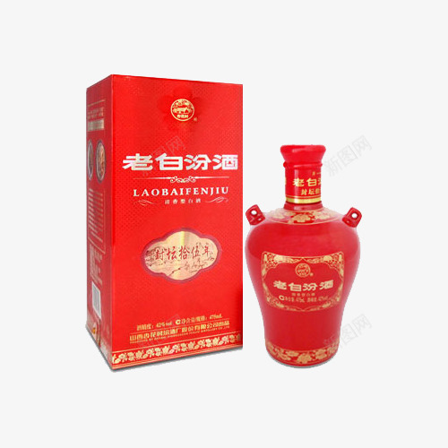 老白汾酒png免抠素材_新图网 https://ixintu.com 汾酒 白酒 红色 酒