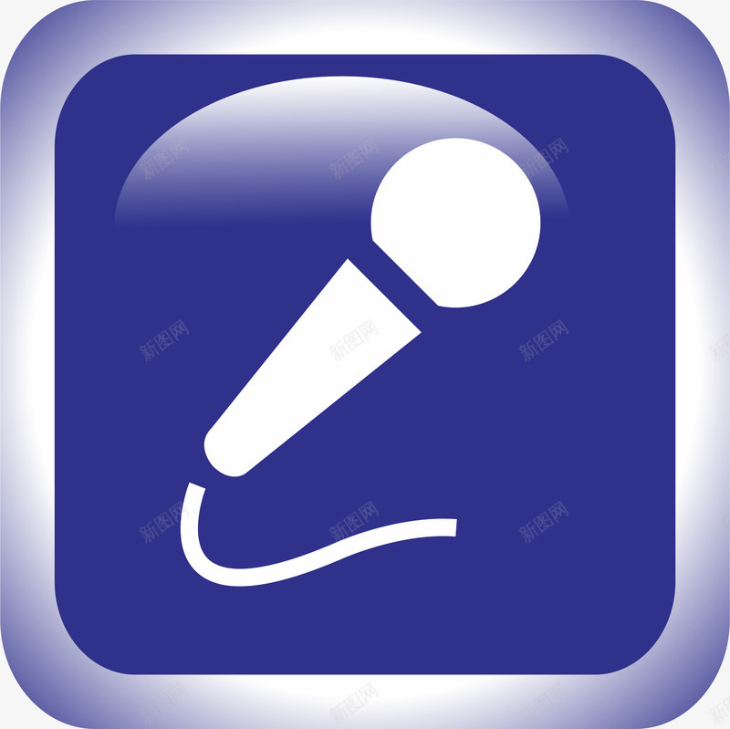 话筒图标矢量图ai_新图网 https://ixintu.com UI图标 扁平化UI 手机图标 游戏UI 界面UI 网页UI 话筒图标 矢量图