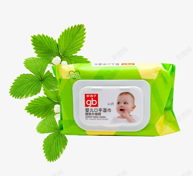 商品psd免抠素材_新图网 https://ixintu.com 商品 婴儿湿巾 薄荷