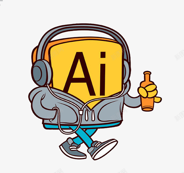 AI软件图标png_新图网 https://ixintu.com AI符号 Q版 hiphop 卡通 嘻哈 插画 暗黑系 涂鸦 潮流 潮牌 美式漫画 美漫 街头涂鸦