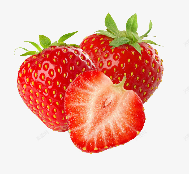 新鲜的草莓摄影食物水果png免抠素材_新图网 https://ixintu.com 摄影 新鲜 水果 草莓 草莓横切面 食物