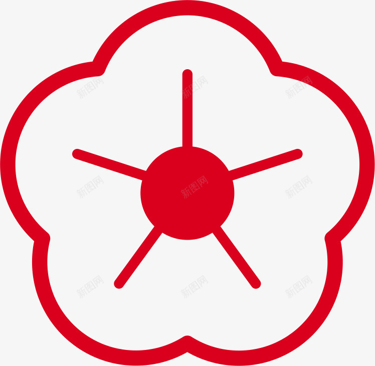 中国风新年装饰贴纸图标png_新图网 https://ixintu.com 中国风小标签装饰 中国风新年装饰 喜庆 年货节 新年装饰图标 红色图标 红色新年贴纸