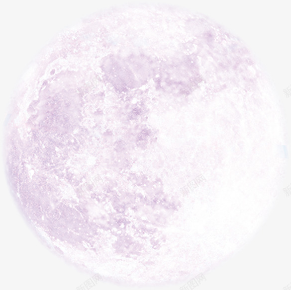 粉紫色月球七夕情人节png免抠素材_新图网 https://ixintu.com 七夕 情人节 月球 粉紫色