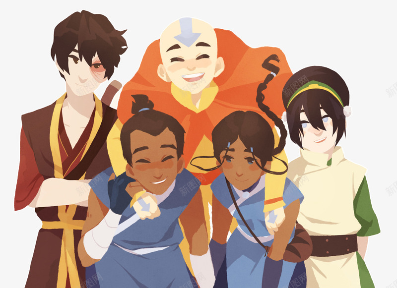 扁平化卡通动漫人物png免抠素材_新图网 https://ixintu.com H5页面 创意卡通元素 动画人物 卡通 扁平 扁平化 扁平素材 电商卡通 网页设计卡通
