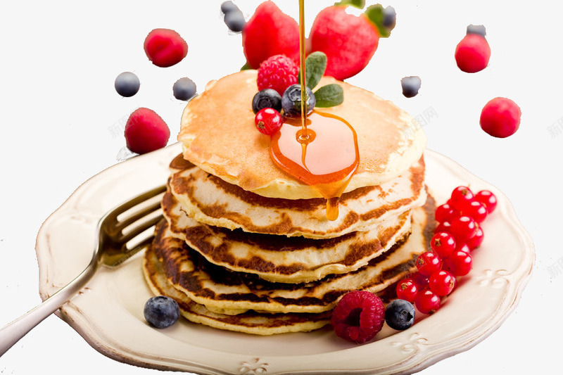 煎饼Pancakepng免抠素材_新图网 https://ixintu.com Pancake 可丽饼 果酱 煎饼 甜点 草莓 蓝莓 蜂蜜 西餐